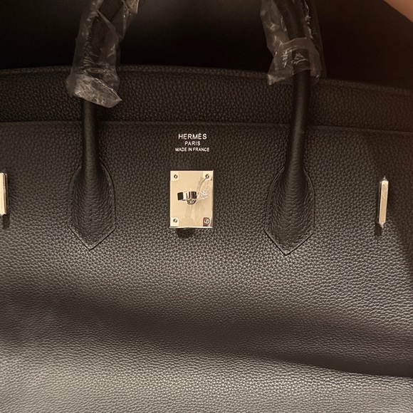 Hermes Black Leather Bag - Picture 1 of 1